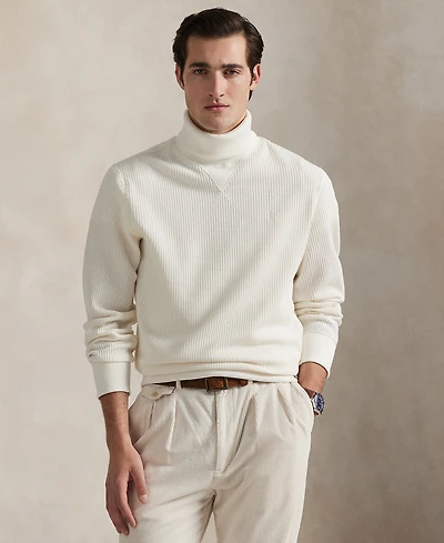 Polo Ralph Lauren Men's Waffle-Knit Fleece Turtleneck