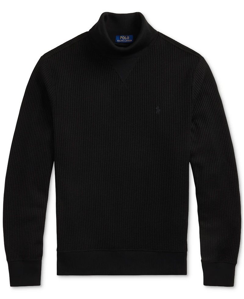 Polo Ralph Lauren Men's Waffle-Knit Fleece Turtleneck