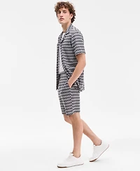Karl Lagerfeld Paris Men's Zig-Zag Jacquard Shorts