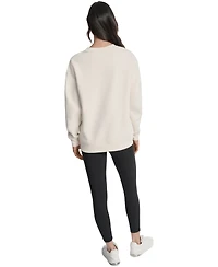 Dkny Sport Women's Medallion-Logo Crewneck Sweatshirt