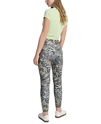 Dkny Sport Women's Printed High-Waist 7/8 Tights