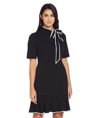 Adrianna Papell Women's Tie-Neck Dress