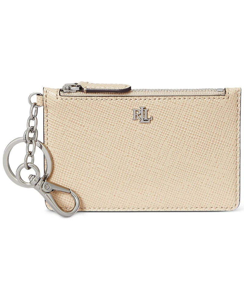 Lauren Ralph Lauren Textured Leather Zip Card Case