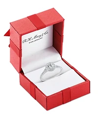 Diamond Halo Engagement Ring (1 ct. t.w.) in 14k White Gold or 14k Yellow Gold