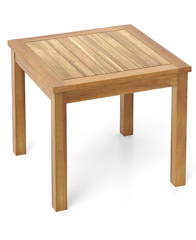 Outdoor Square Side Table End Table for Patio – Ideal for Snacks, Drinks, and Coffee