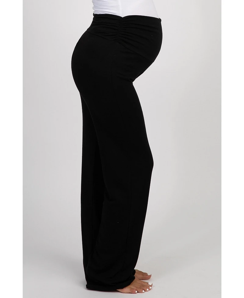 Pinkblush Maternity Black Foldover Lounge Pants