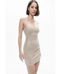 Nocturne Women's Beaded Embroidered Mini Dress