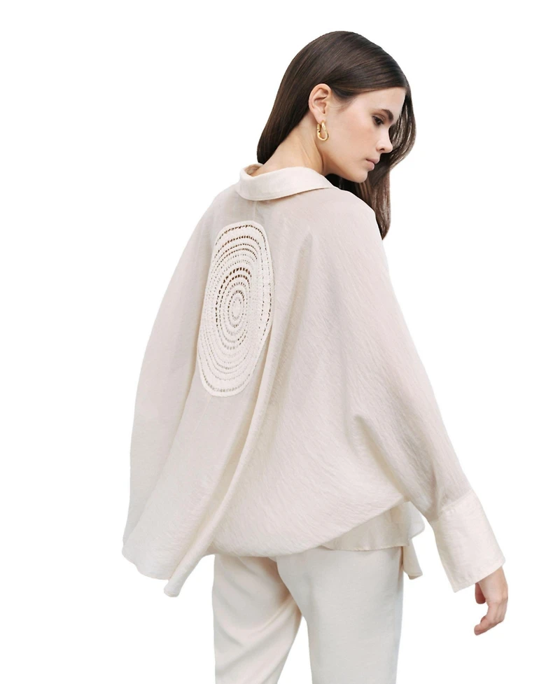 Nocturne Women's Embroidered Detailed Shirt