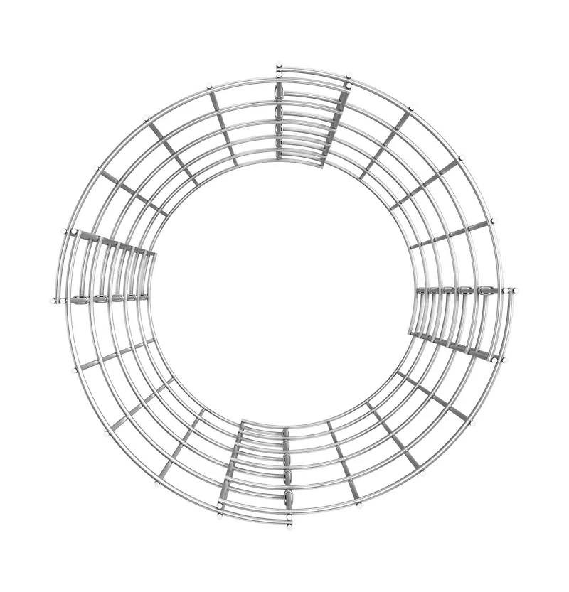 Circular Gabion Raised Beds 3 pcs Galvanized Steel 11.8"x19.7"