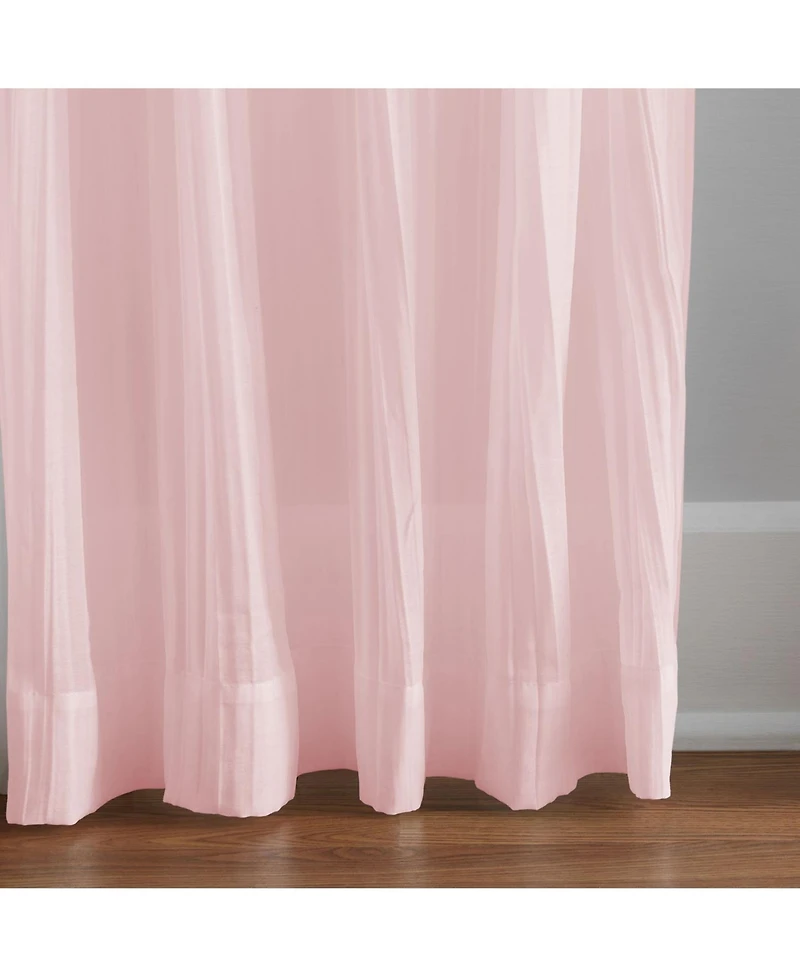 Elrene Home Fashions Jolie Semi Sheer Tab Top Window Curtain