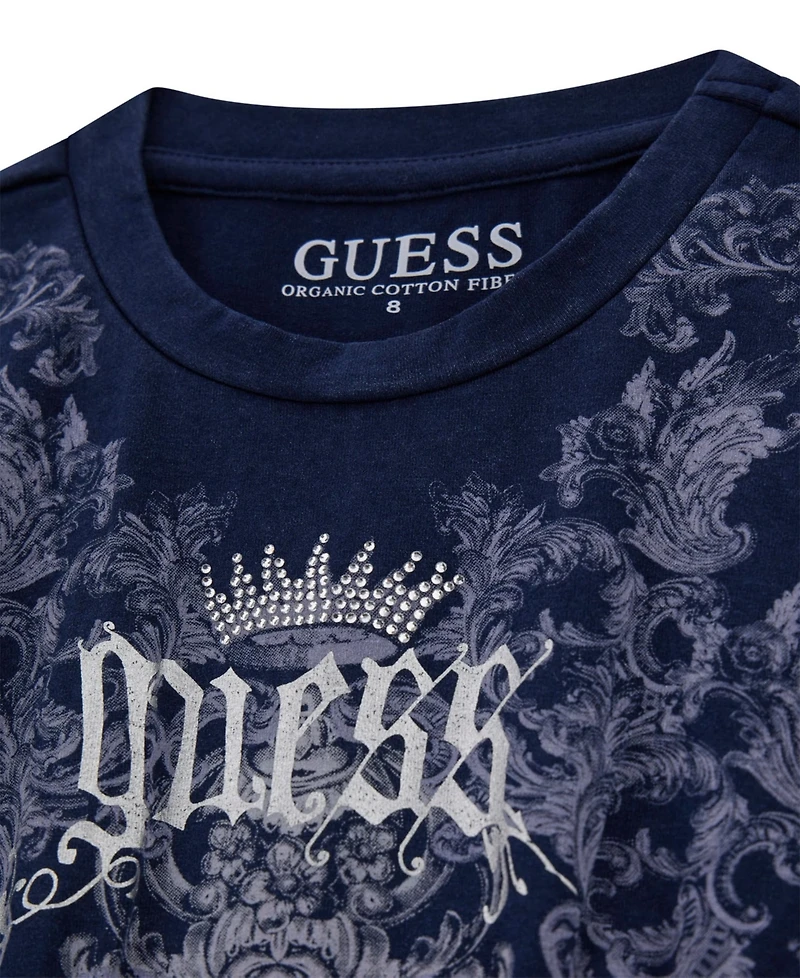 Guess Big Girls Crewneck Corset Tank Top