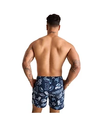 Chubbies Men's 5.5" Navy Dallas Cowboys The Neon Lined Classic Swim Trunks