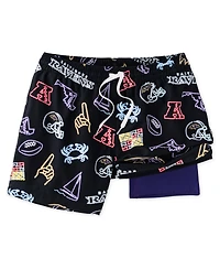 Chubbies Men's 5.5" Black Baltimore Ravens The Neon Lined Classic Swim Trunks