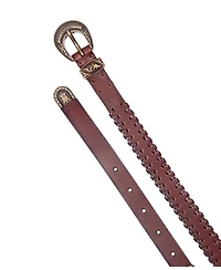 Frye Women's Leather Laced Buckle Belt