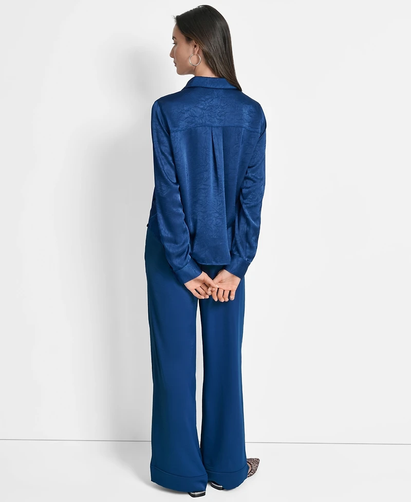 Dkny Women's Long-Sleeve Twist-Front Blouse