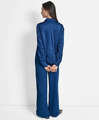 Dkny Women's Long-Sleeve Twist-Front Blouse