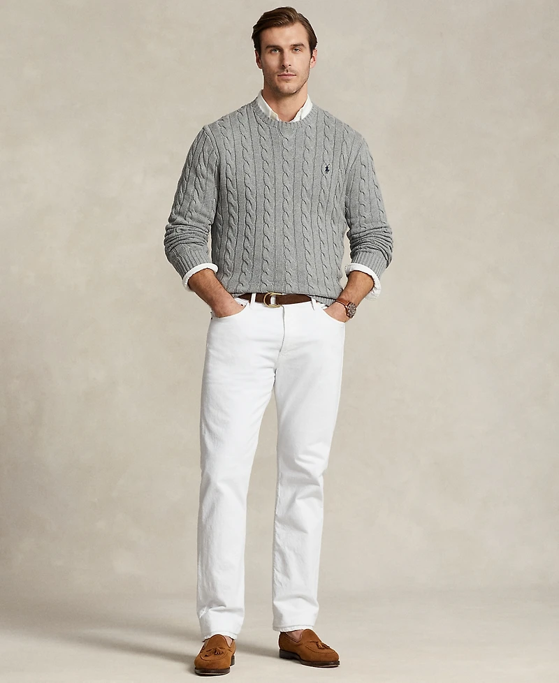 Polo Ralph Lauren Men's Big & Tall Cable-Knit Cotton Sweater