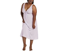Miss Elaine Plus Sleeveless Keyhole Nightgown