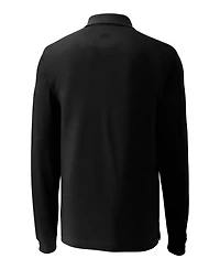 Cutter & Buck Men's Advantage Eco Tri-Blend Pique Long Sleeve Polo