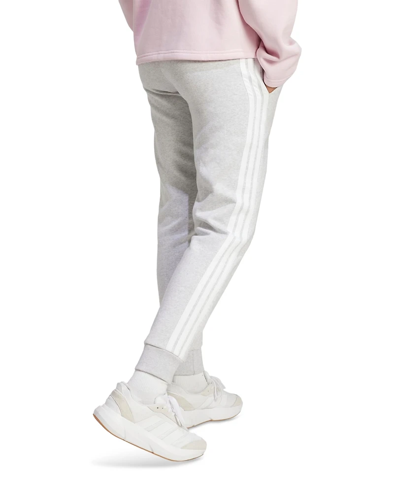 adidas Women's Essentials Three Stripes Fleece Slim Pants
