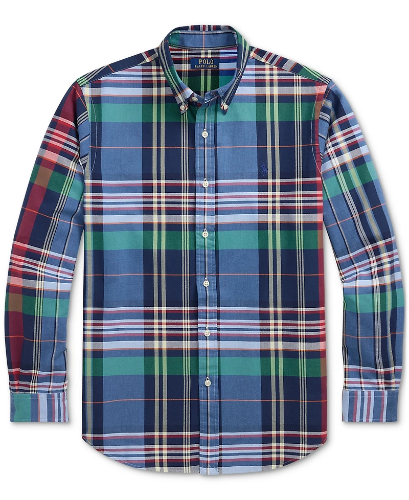 Polo Ralph Lauren Men's Classic-Fit Plaid Oxford Shirt