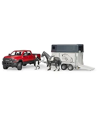1/16 Bruder Ram 2500 Power Pick Up with Horse Trailer and 1 Horse