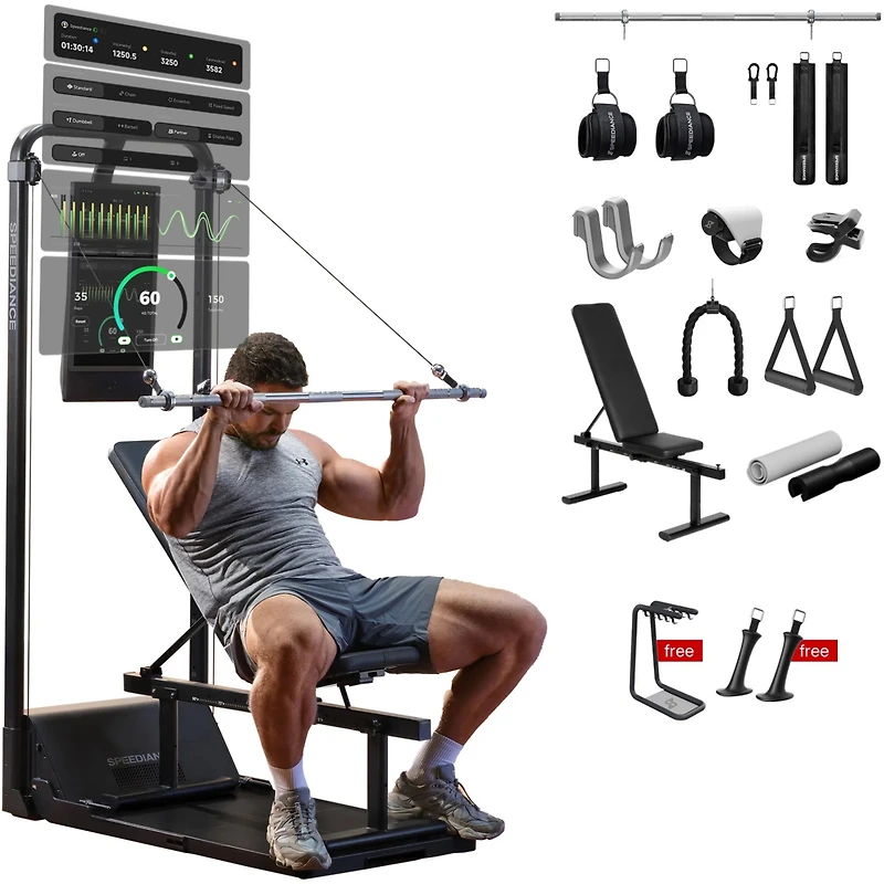 Speediance Gym Monster 2, Smart Ai-Powered Multi-Functional Smith Machine for Full Body Strength Training, All-in-one Home Gym Equipment, Digital Weig