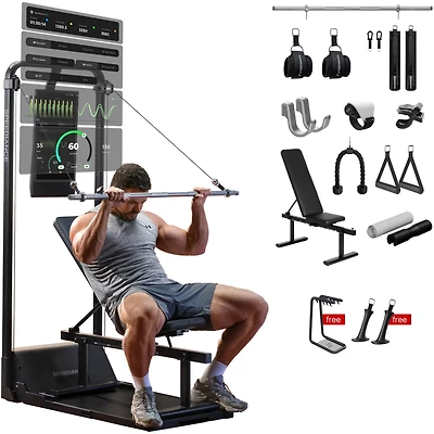 Speediance Gym Monster 2, Smart Ai-Powered Multi-Functional Smith Machine for Full Body Strength Training, All-in-one Home Gym Equipment, Digital Weig