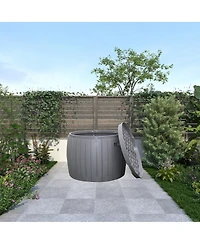 Mondawe Waterproof Round Deck Storage Bin (Hdpe Material)