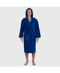 Alpine Swiss Men's Dane Hooded Bathrobe Cotton Terry Cloth Luxury Hotel Spa Robe