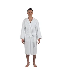 Alpine Swiss Men's Dane Hooded Bathrobe Cotton Terry Cloth Luxury Hotel Spa Robe