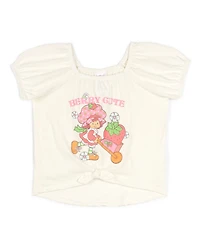 Strawberry Shortcake Toddler Girls Square Neck T-Shirt and Skirt Outfit Set