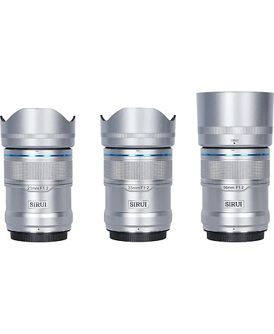 Sirui Sirui Sniper Series f/1.2 Af 3-Lens Kit for Sony E, Silver