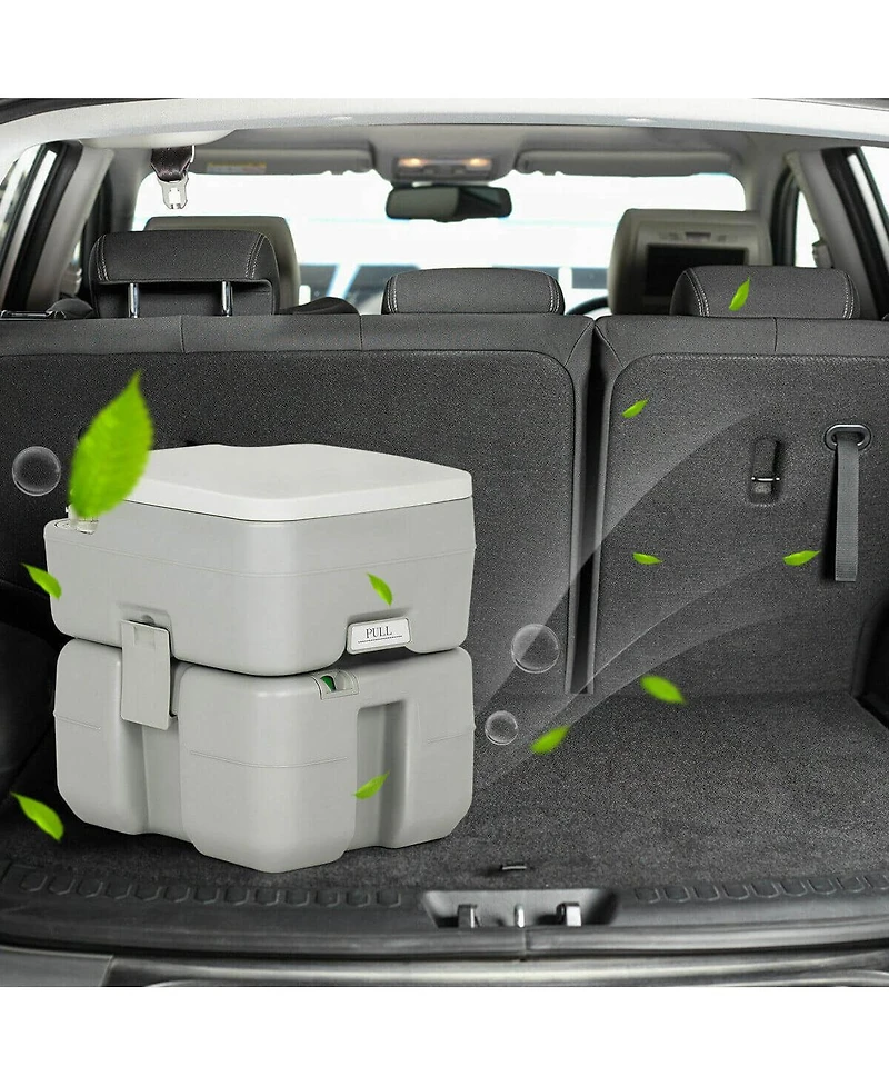 5.3 Gallon Portable Waste Tank with Built-In Rotating Spout