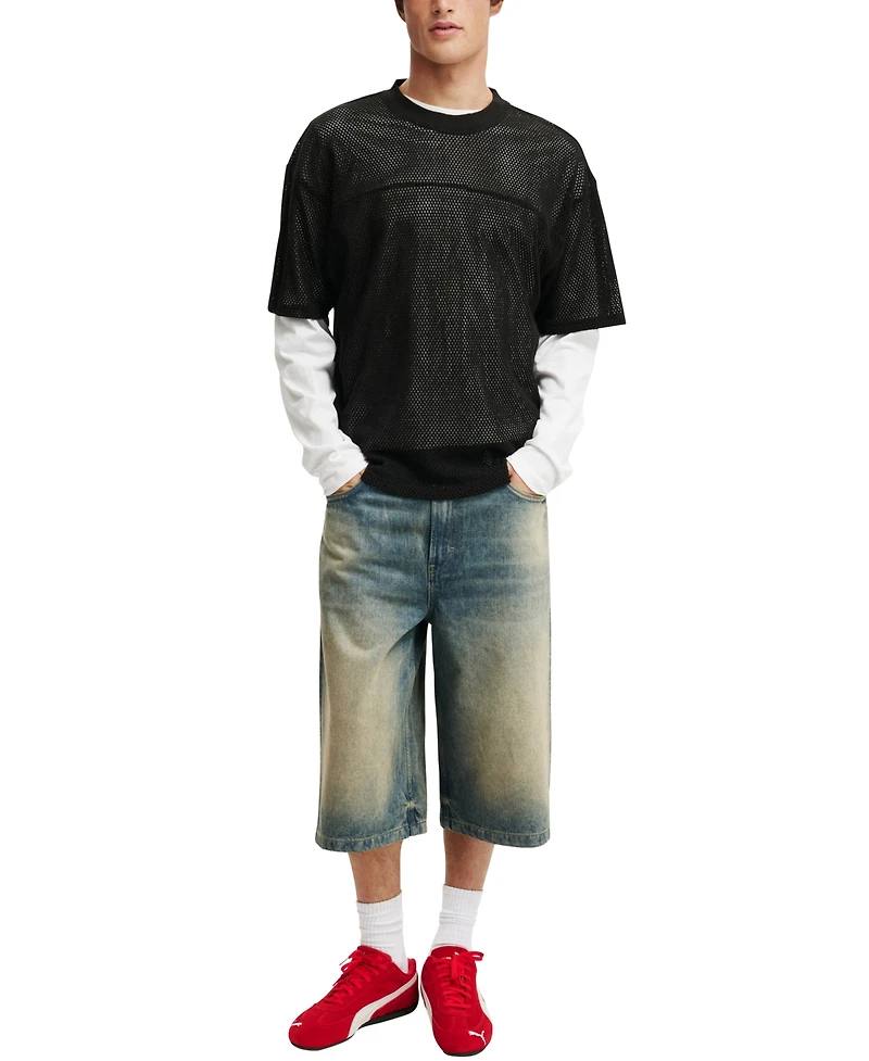 Cotton On Men's Cropped Fit Knitted T-Shirt