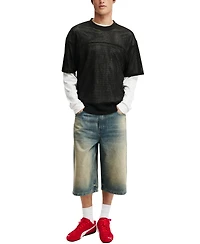 Cotton On Men's Cropped Fit Knitted T-Shirt