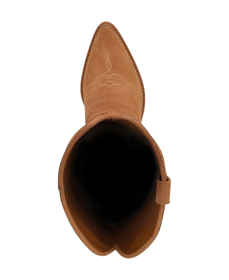 Guess Women's Sashan Knee-High Topstitched Western Boots