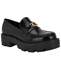 Guess Women's Yanika G Hardware Lug Sole Loafers