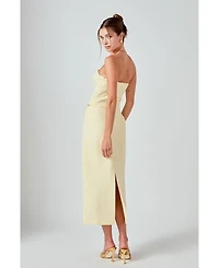 endless rose Women's Tweed Strapless Top
