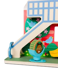 Melissa and Doug Go Tots Wooden Schoolyard Tumble with 3 Disks Piece Set