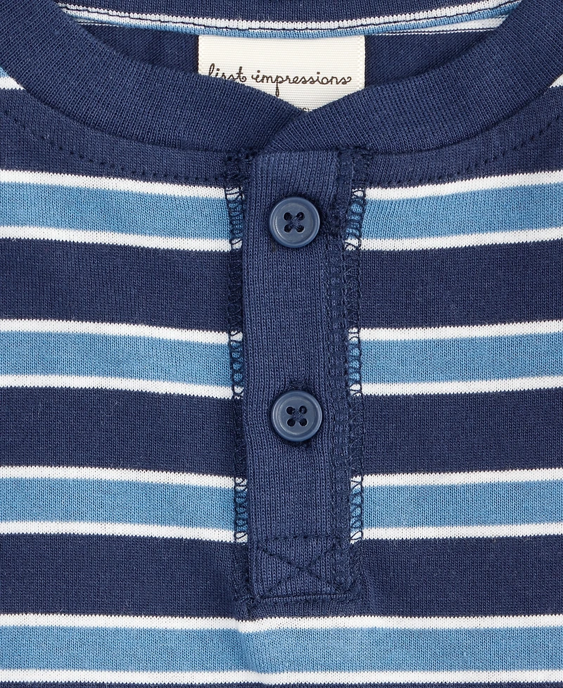 First Impressions Baby Boys 3-24 Month Short-Sleeve Henley T-Shirt, Exclusively at Macy's