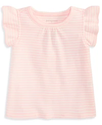 First Impressions Baby Girls Flutter Sleeve 3-24 Month T-Shirt, Exclusively at Macy's