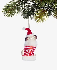 Holiday Lane Pets Santa Pug Ornament, Macy's Exclusive