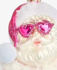 Holiday Lane Merry Magic Pink Heart Sunglasses Santa Ornament, Macy's Exclusive