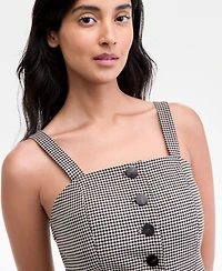 Anne Klein Women's Square-Neck Button-Front Vest