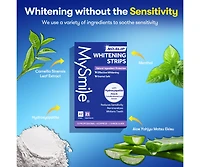 MySmile Teeth Whitening Strips, Hydroxyapatite-Infuse Strips, Non-Sensitive Teeth Whitening with Natural Ingredients, Enamel-Safe