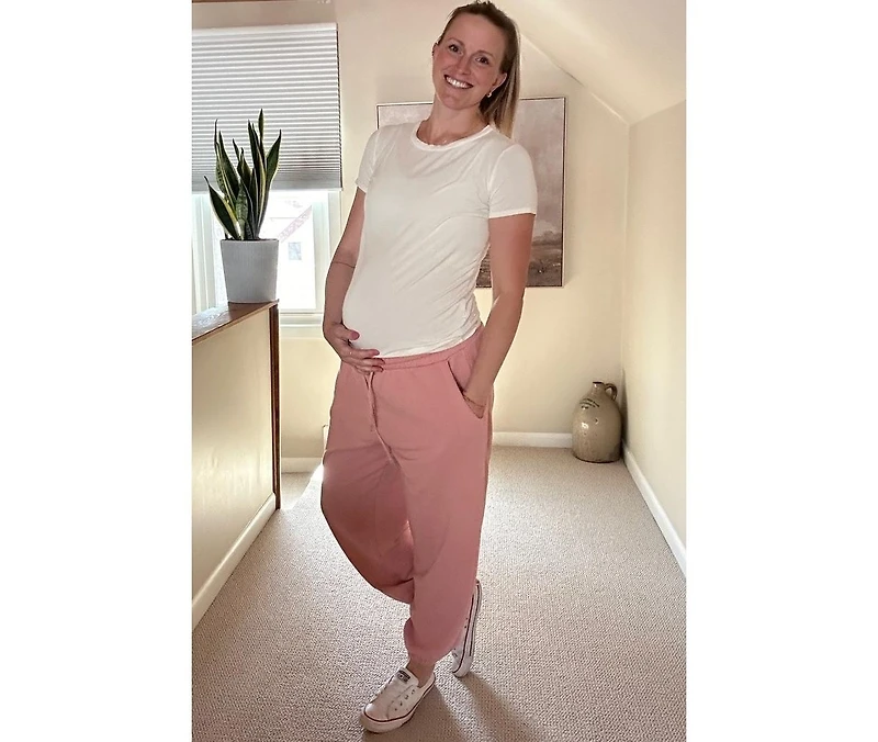 Pinkblush Maternity Blue Basic Short Sleeve Top