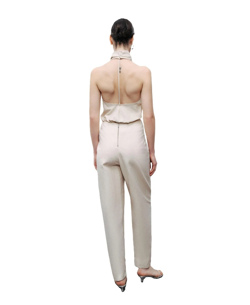 Nocturne Women's Asymmetrical Draped Detail Pants