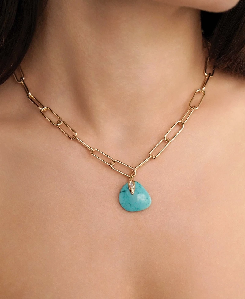 Ettika Turquoise Stone Necklace