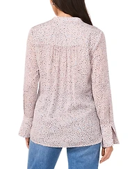 Vince Camuto Women's V-Neck Long-Bell-Sleeve Top